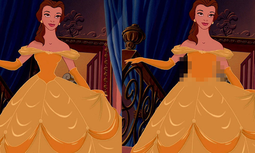 野獸你會愛貝兒的水桶腰嗎？惡搞迪士尼公主粗腰肥臀   Buzzfeed、水桶腰、腰圍、細腰、粗腰