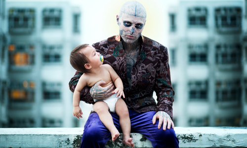 白子、殭屍排排站　不可不識的奇特男模特兒 Rick Genest、Shaun Ross、Mario Galla、Stephen Thompson、名模