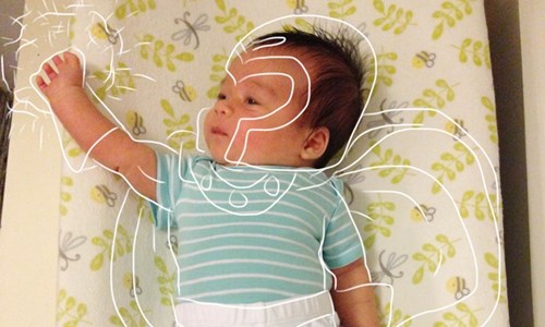 想當雷神或萬磁王？把拔畫給你！萌娃童趣插畫 小孩、寶寶、北鼻、插畫、Quan Hoang