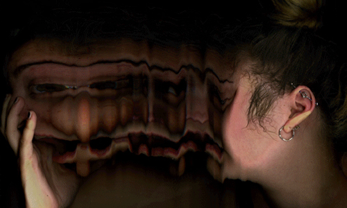 你有想過自己的臉這麼恐怖嗎？藝術家將人臉扭曲的驚悚動圖 Kara Zona、伸縮、魯夫、藝術、掃描機、動圖、真實、虛擬、數位化