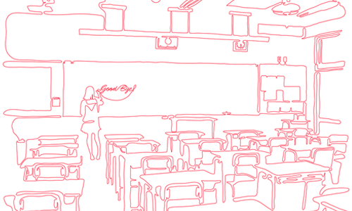 只要一筆就能畫完？日本藝術家天馬行空的簡約插畫 Kazuhiko Okushita、藝術、一筆、日常、生活、日本、插畫、漂浮、玫瑰、分裂性格、奥下和彦、藝術