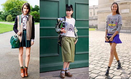 涼鞋搭短襪也能時髦過冬天！2014冬季短襪搭配守則 涼鞋、短襪、時髦、冬天、冬季