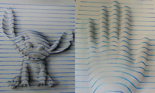 15歲神童讓卡通人物變立體了！筆記本內的超強3D素描 João Carvalho、藝術、3D、筆記本、皮卡丘