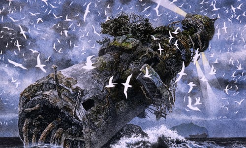 每幅畫都耗時一年！發人深省的人超現實警世插畫 日本、插畫、插畫家、池田學、精細、細膩、超現實、藝術、插畫、藝術