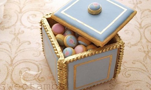 巧手畫出不思議甜蜜圖案！糖霜餅乾神製作動圖 糖霜餅乾、甜點、點心、糕點、巧手