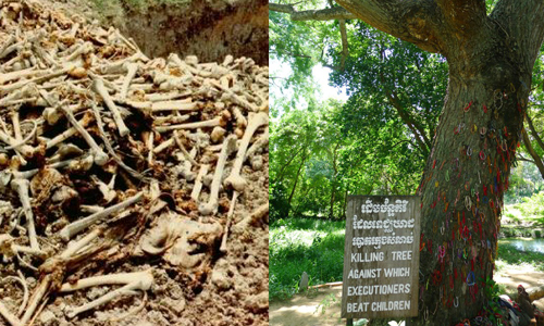 把嬰兒往樹砸直至死亡 赤柬鐘屋行刑場下的兩百萬亡魂 柬埔寨、赤柬、鐘屋刑場、紀念塔、觀光景點