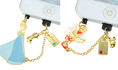 米妮隔空獻吻米奇！迪士尼手機防塵吊飾	 手機、手機週邊、迪士尼、公主、可愛