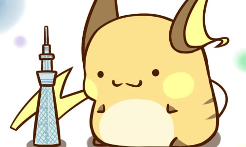 我的目標是佔領日本！《神奇寶貝》雷丘的療癒插畫 日本、插畫、カフェ、推特、雷丘、pixiv、神奇寶貝、可愛、療癒、插畫