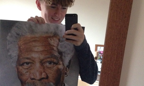 Instagram上有百萬人追蹤！18歲美少年的超逼真寫實名人畫 Instagram、Jack Ede、素描、色鉛筆、寫實