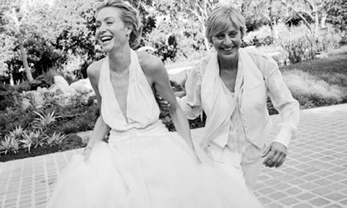 愛是唯一的表情 　好萊塢最討喜女同志10年感情不滅 波蒂亞德羅西、Portia de Rossi、艾倫狄珍妮、Ellen Degeneres、同志