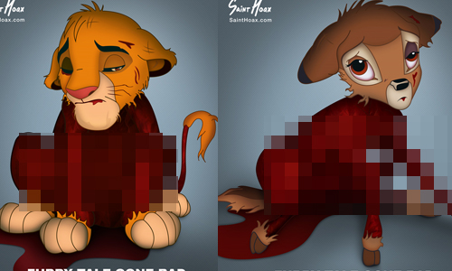 小鹿斑比、辛巴活活被剝皮？跟著迪士尼動物一起抵制皮草 Saint Hoax、中東、藝術家、迪士尼、反皮草