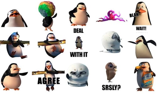 大鬧你的聊天室！《馬達加斯加爆走企鵝》動態貼圖爆笑上架 貼圖、Wechat、馬達加斯加爆走企鵝、可愛、爆笑