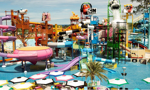 老皮抱著你玩滑水道！泰國CN卡通主題樂園讓你避冬去 卡通頻道、 Cartoon Network Amazone、主題樂園、水上樂園、世上首座、可愛、探險活寶、飛天小女警、老皮、滑水道、融化、享受、清涼、卡通人物、童心、樂趣無窮、泰國、 Pattaya、芭達雅、旅行