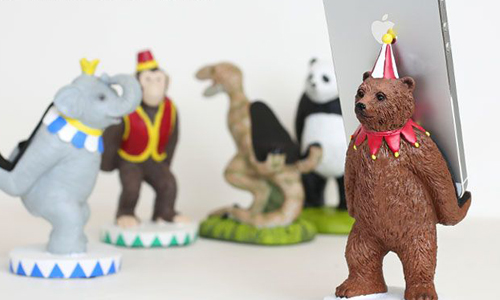 把表演搬到辦公桌上！雜耍馬戲團的動物手機架讓你心暖暖 手機架、手機、hamee、可愛、平板