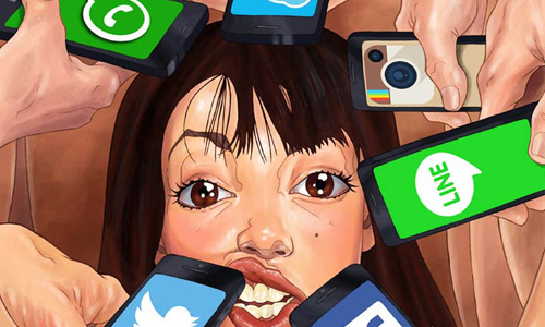 宅男女神成名第一步是？情色系插畫臉紅之餘諷刺網路世代 Luis Quiles、Gunsmithcat、插畫、情色、同性戀