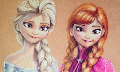 愛迪士尼愛到變畫家！超驚人的逼真畫作登場 Mandy Wang、華裔、水彩、色鉛筆、迪士尼