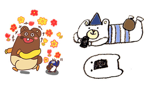 只有一顆門牙也能這麼可愛嗎？和牙齒當好朋友的熊熊貼圖 貼圖、line、門牙、熊、可愛