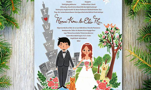 妞Power：喜帖也可以走可愛手繪風！花草系插畫家Jubie的療癒創作 Jubie、插畫、網路、字母、可愛