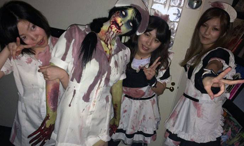 嗜血小護士陪你暢飲…住滿阿飄的日本「恐怖酒吧」 日本、酒吧、恐怖、恐怖酒吧、鬼怪、小酌、骷髏、血、陰森、好玩、特別、九州、sacrifice、大人、夜生活、放鬆、 ホラーバー・サクリファイス