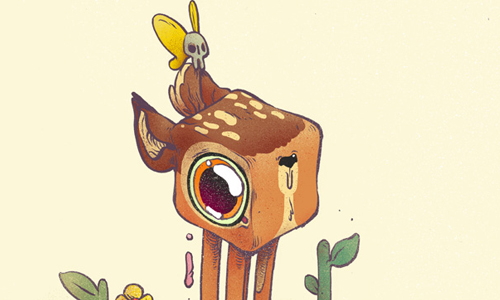 解剖哪有這麼萌！內臟噴射方塊人畫集 詭異、幽默、黑色幽默、動漫、動畫、日本、美國、解剖、分解、拆開、解體、方塊、美少女戰士、月光仙子、小鹿斑比、海綿寶寶、七龍珠、龍、招財貓、恐怖、t-wei、Tea Wei、Tien Hee、藝術