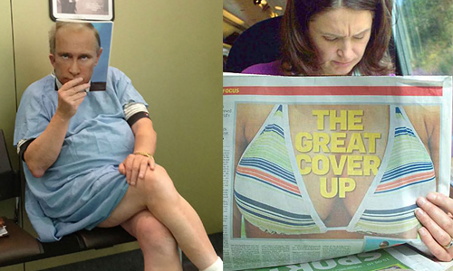 你知道大家都在看你嗎？不適合在公共場合看的14本書 書、看書、公共場所、捷運、公車、地鐵、爆笑、詭異、格雷的五十道陰影