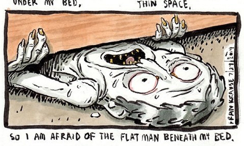 把水果籽吞下肚會從身體長出來？描寫內心深處恐懼的插畫 黑暗、幻想、Fran Krause、恐懼、漫畫