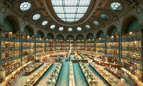 連貝兒都想去朝聖！法攝影師拍下9座歐洲絕美圖書館 Franck Bohbot、圖書館、絕美、對稱、法國、波士頓、羅馬、貝兒、古蹟、旅遊、House of Books、法國國家圖書館、藝術