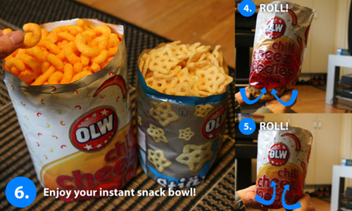 不用夾子也能將洋芋片封口！12個超專業的摺東西技巧 整理、收納、摺、衣服、洋芋片