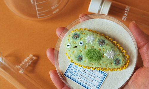 將所有生物都變成掌中萌物！讓人融化的羊毛氈草履蟲登場 無脊椎動物、草履蟲、章魚、手工藝、 Hiné Mizushima、日本、加拿大、羊毛氈、不織布