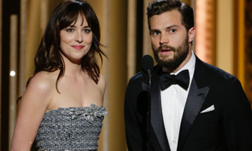 重鹹螢幕情侶登紅毯！金球獎釋出新預告《格雷》成眾人焦點 格雷、格雷的五十道陰影、fifty shades of grey、golden globe 2015、Dakota Johnson