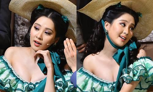 妞快報：跟武媚娘拚了？徐玄爆乳演出音樂劇讓人直盯胸前 妞快報、武媚娘、徐玄、爆乳、亂世佳人、音樂劇、郝思嘉