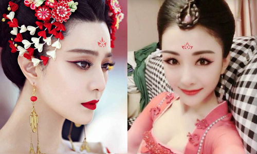 你也能變成武媚娘！讓少女瘋狂的彩妝App《天天P图》 手機、App、修圖、武媚娘、仿妝