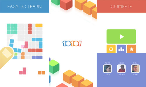 一次消除好幾排超過癮！彩色方塊消消樂App《1010!》 方塊、消消樂、1010!、俄羅斯方塊、App