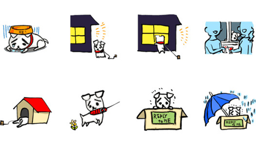 對話不到3句就想哭！超惹人憐的悲哀狗狗貼圖 貼圖、line、可愛、悲哀的狗、對話