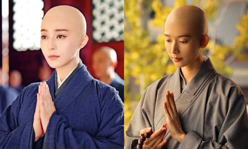 沒有頭髮還是女神嗎？盤點女明星的光頭造型 光頭、女星、范冰冰、武媚娘傳奇、尼姑、林志玲、趙薇、莫文蔚、白百何、吳佩慈、後製