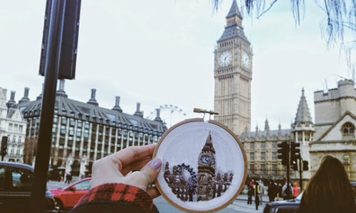 製造旅行回憶的新方法？風景刺繡包準大開眼界 Teresa Lim、藝術、刺繡、回憶、旅行