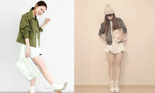 春天也要繼續跟軍外當好友！少女的日系軍外穿搭 軍外、軍綠色系、粉紅、銀色、甜美