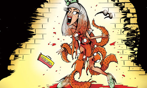 把你的鼻子也割掉怎麼樣？如果人類與動物身分互換... 平行時空、諷刺、幽默、插畫、Monday Mauls、 Vin Paneccasio、 The Daily Maul、藝術