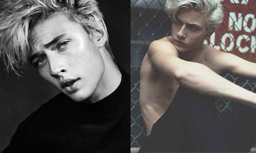 不笑是精靈下凡，笑起來變...16歲反差萌精靈男模Lucky Blue Smith Lucky Blue Smith、男裝週、精靈、男模、帥