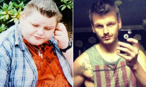 胖子都是潛力股！英男狂減76公斤變貝克漢分身  ibeauty、減肥、貝克漢、英國、納森、Nathan Hewitt、健身