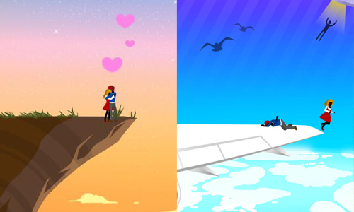 不抱緊女友她會死掉！浪漫又危險的App《愛的飛撲》 手機、App、遊戲、女友、男友