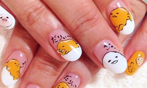 好想摸蛋黃哥的小屁屁！超懶散蛋黃哥指彩特蒐 蛋黃哥、gudetama、ぐでたま、懶洋洋、美甲