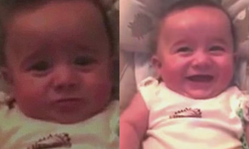 恰吉轉世？戰鬥民族萌寶寶笑聲嚇壞眾人    寶寶、小孩、笑聲、笑、反派、恰吉、戰鬥民族