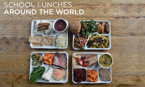 歐洲學生都吃超好？世界各地的營養午餐長這樣 世界各地、各國、營養午餐、食物、比較、SweetGreen