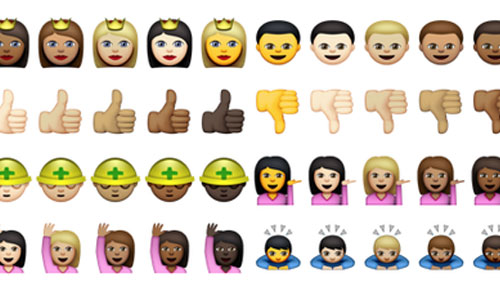 我們哪有那麼黃啦！Apple推出多色人種emoji Apple、emoji、多色人種、表情符號、蘋果