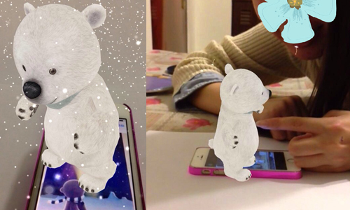 來跟手機3D小熊合照吧！超萌呆的立體小白熊「奇幻咔咔」App 手機、3D、立體、小熊、App、可愛、合照、萌、奇幻咔咔