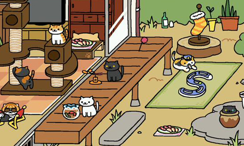 你的後院就是我的飯店！日本貓奴瘋玩的超可愛養成App《收集貓咪》 ねこあつめ 、收集貓咪、手機、貓咪日、瘋玩