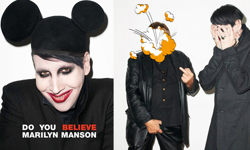 妞快報：老爸你比我還潮這樣對嗎？搖滾樂手老爸仿妝兒子成雙胞 妞快報、瑪莉蓮曼森、paper、雜誌、仿妝