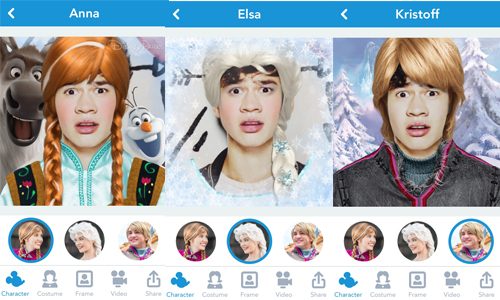這樣的艾莎你還喜歡嗎？迪士尼動態扮裝App《Show Your Disney Side》 手機、App、迪士尼、冰雪奇緣、扮裝、艾莎、安娜、阿克、黑魔女、賈方