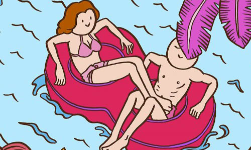 喜歡極限運動還是懶散放空？約會方式揭露你是哪一種情人！ 心理測驗、心測、舉牌小人、約會、極限運動